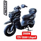Електричний мопед Corso Special RS SP-510482 (2999W, 72V/50AH) літій-залізо-фосфатний
